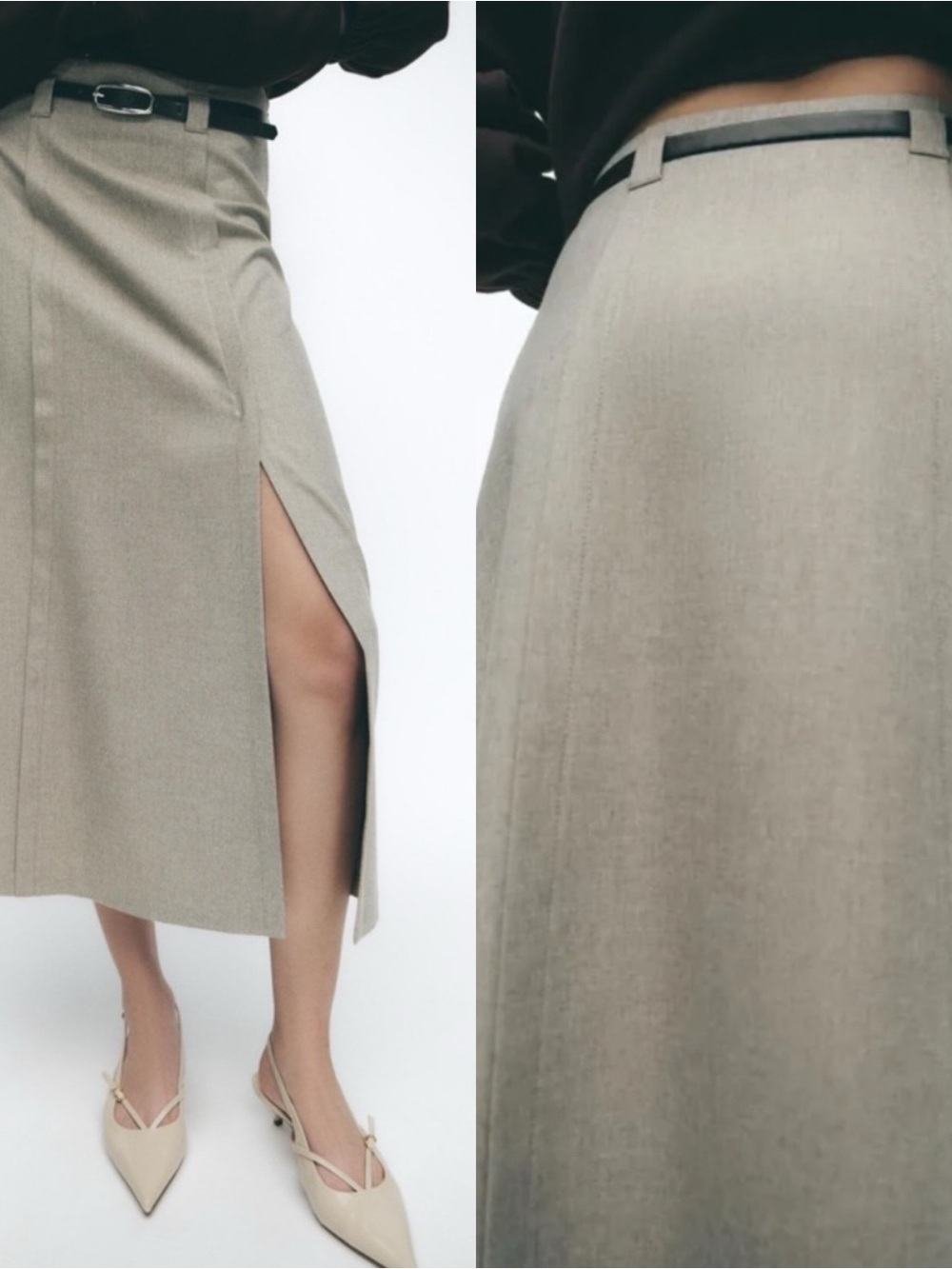 ✨Zara Pencil Skirt with Belt - NWT✨